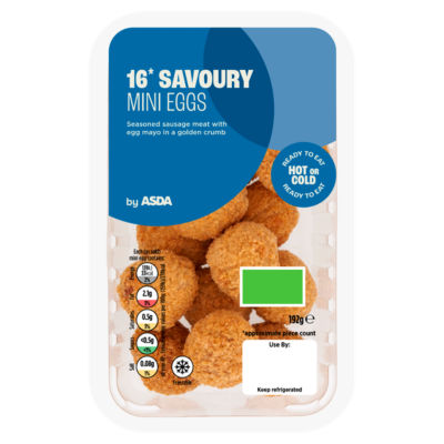 ASDA Savoury Mini Eggs 16 Pack 192g - British product