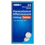 ASDA Paracetamol Effervescent 500mg Tablets 24 Pack - British product