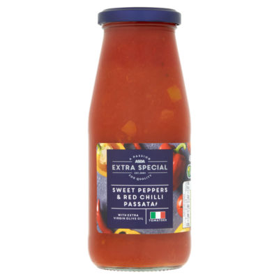 ASDA sweet peppers and red chilli passata 430g - British product