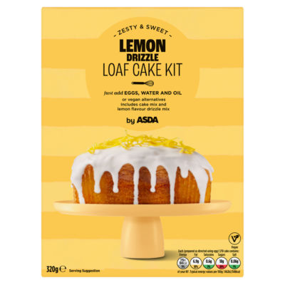 ASDA lemon drizzle cake mix 320g - British product