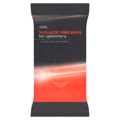 ASDA Plastic Free Upholstery Wipes 30 Count - British product