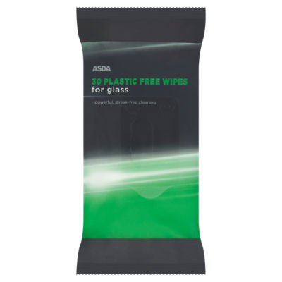 ASDA Plastic Free Glass Cleaning Wipes 30 wipes - British product