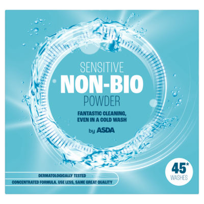 ASDA Sensitive Non-Bio Laundry Powder 2.25kg