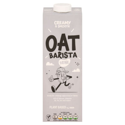 ASDA Plant-Based Oat Barista Drink 1 litre, imported from the UK
