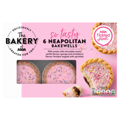 ASDA Bakery Bakewells pastry packs 6 count (British brand)