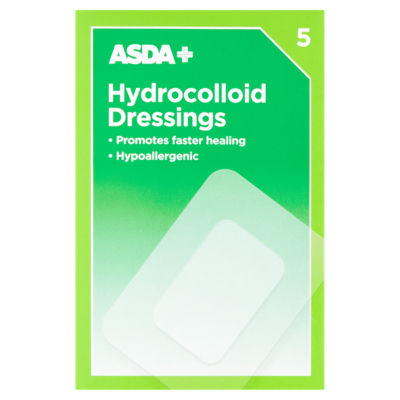 ASDA hydrocolloid dressings 5 plasters - British product