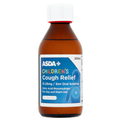 ASDA children's cough relief oral solution 200ml - British product