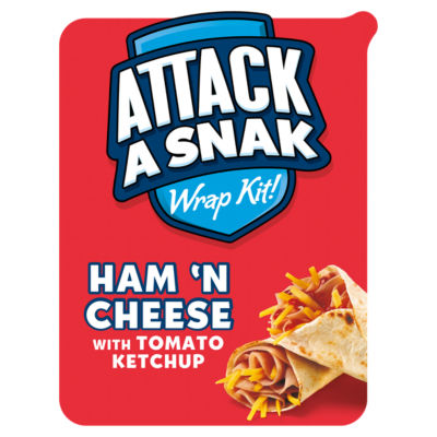 Attack A Snak Ham Cheese Wrap Kit 86g - British product