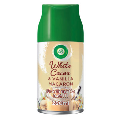 Air Wick White Cocoa & Vanilla Macaron Auto Spray Air Freshener 250ml