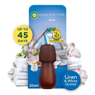 Air Wick air freshener refill Linen & White Orchid 20ml - British product