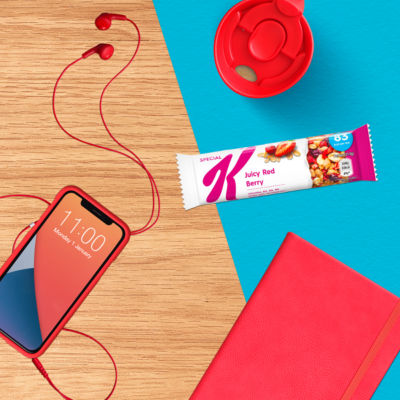 Kellogg's Special K juicy red berry snack bars 6x21.5g, UK version
