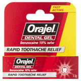 Orajel Dental Gel Rapid Toothache Relief 5.3g, imported from the UK