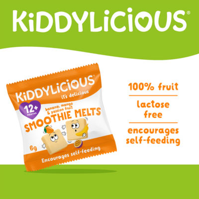 Kiddylicious Banana Mango Passion Fruit Smoothie Melts 6g, UK version