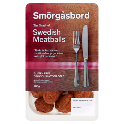 Smorgasbord Original Swedish meatballs 400g (British brand)