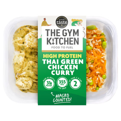 The Gym Kitchen Thai Green Chicken Curry Ready Meal 400g
