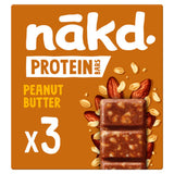 Nakd Protein Peanut Butter Fruit & Nut Bars 3 x 45g, imported from the UK