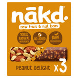 Nakd Peanut Delight Fruit Nut Bars 105g, imported from the UK