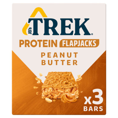 Trek Peanut Butter Protein Flapjack Bar 3 x 40g