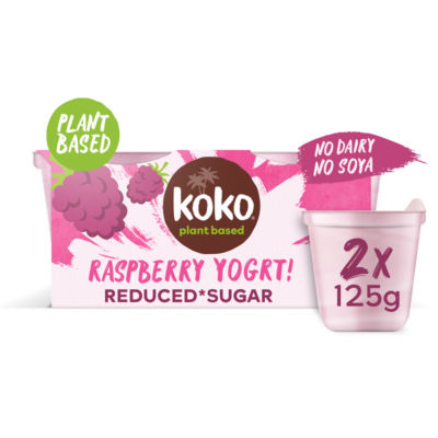 Koko dairy free raspberry yogurt 250g, UK version