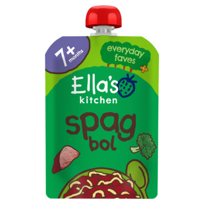 Ella's Kitchen Spag Bol with Cheese baby food pouch 130g - British product