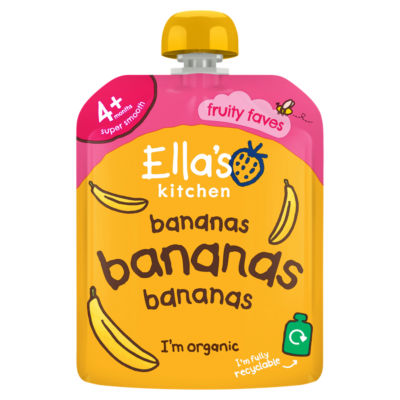Ella's Kitchen bananas baby food puree 70g - British product