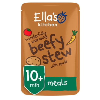 Ella's Kitchen beef stew with spuds baby food pouch 190g - British product