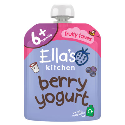 Ella's Kitchen berry baby yogurt pouch 90g - British product