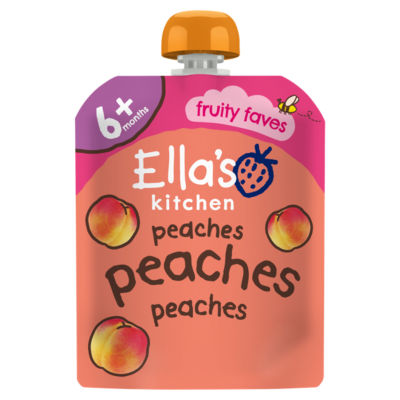 Ella's Kitchen peaches baby food puree 4+ months 70g - British product