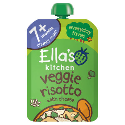 Ella's Kitchen veggie risotto with cheese baby food 130g - British product
