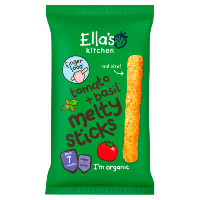 Ella's Kitchen Tomato + Basil Melty Sticks baby snacks 16g - British product