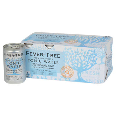 Fever-Tree Refreshingly Light Premium Indian Tonic Water 8 x 150ml - British product