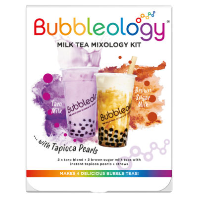 Bubbleology Milk Tea Kit Taro Brown Sugar 4 Pack - British product