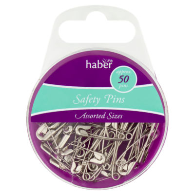 Épingles de sûreté assorties Haber - Lot de 50
