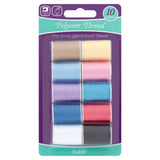 Haber light coloured polyester thread 10 bobbins, UK version
