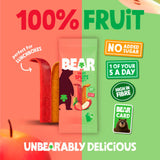 BEAR fruit splits strawberry and apple 5x20g - British product