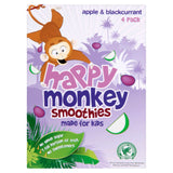 Happy Monkey Apple & Blackcurrant Smoothies 4 x 180ml, UK version