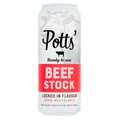 Potts beef stock 500ml, imported from the UK