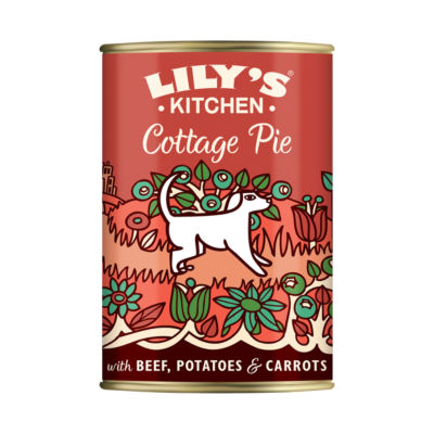Lily's Kitchen Cottage Pie with Beef wet dog food 400g, UK version