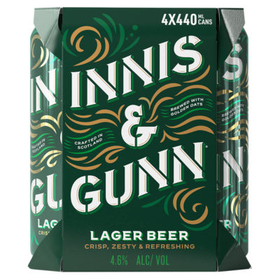 Innis & Gunn Lager Beer Craft Beer 4 x 440ml