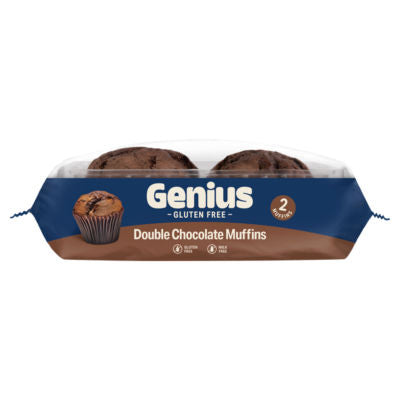 Genius Double Chocolate Muffins Gluten Free, UK version