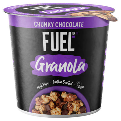 FUEL10K chocolate protein granola cereal pot 70g - British product