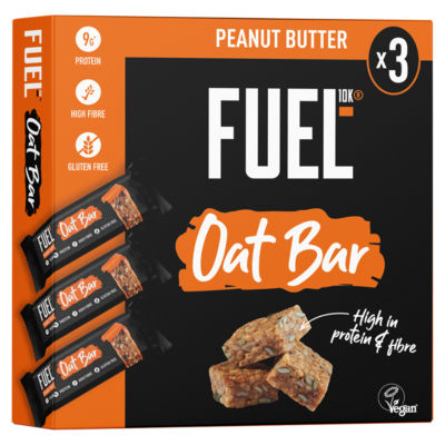FUEL10K peanut butter protein cereal bars 3x45g - British product