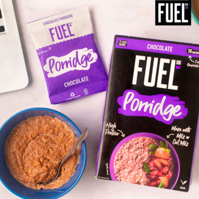 FUEL10K chocolate protein porridge sachets 10x36g - British product