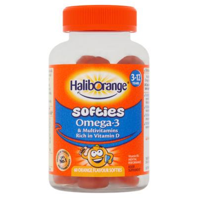 Haliborange multivitamin softies Orange Flavour 60 count, UK version