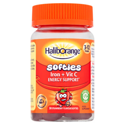 Haliborange Iron Vitamin C Softies strawberry flavour 30 softies, UK version