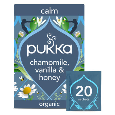 Pukka chamomile vanilla tea bags 32g, imported from the UK