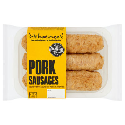 We Hae Meat pork sausages 300g (British brand)