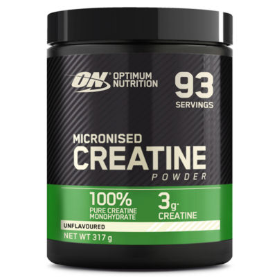 Optimum Nutrition Micronised Creatine Powder Unflavoured 317g, imported from the UK