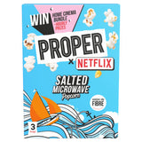Propercorn salted microwave popcorn 3 x 70g (210g), imported from the UK
