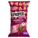 Properchips barbecue lentil chips 5 x 14g (70g), imported from the UK